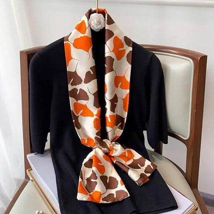 Girl Shawl Bag Ornament Headband Head Wraps Hair Band Silk Scarf Square Scarf - Aimall