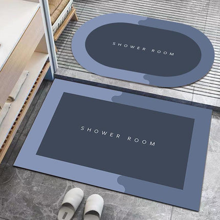 40*60CM Super Absorbent Floor Mat Soft Quick-Drying Non-Slip Diatom Mud Bath - Aimall