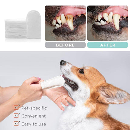 20pcs Pet Tooth Cleaning Finger Set Tartar Remover for Cats Dogs Oral Care Tool