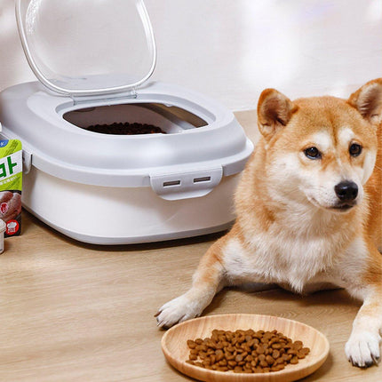 Folding Rice Flour Grain Bucket Moisture Insect Proof Large Storage Pet Dog - Aimall
