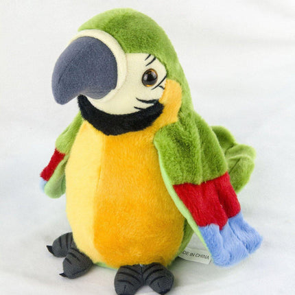 Interactive Talking Electric Plush Parrot for Early Learning and Entertainment
