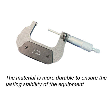 High Precision 0-100MM Outside Micrometer Alloy Head Spiral Measuring Tool