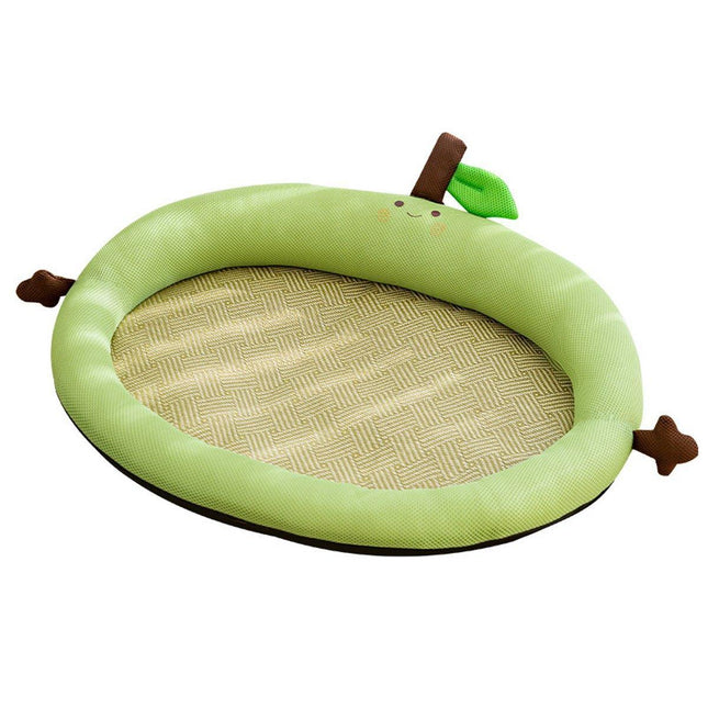 Summer Cartoon Fruit Backrest Nest Breathable Pet Mat for Dogs Cats Sleeping Bed