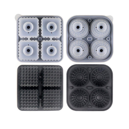 Silicone Ice Cube Tray and Ice Ball Maker for chilling whiskey and cocktails