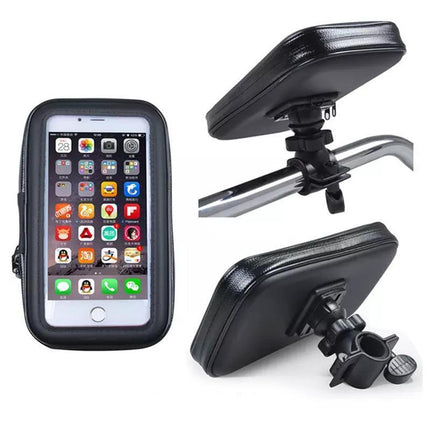 Waterproof Bicycle Bike Motorcycle Handlebar Mount Holder Case For Mobile Phone - Aimall
