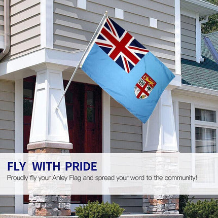 Large Fiji Fijian Flag Pacific Island Heavy Duty Outdoor 90 X 150 CM - 3ft x 5ft - Aimall