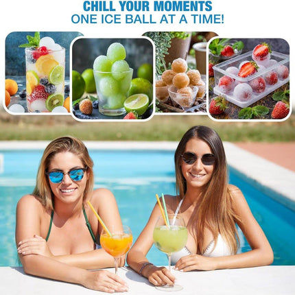 3 Layer Ice Cube Tray Mold Home Ice Compartment Press for Freezer Storage