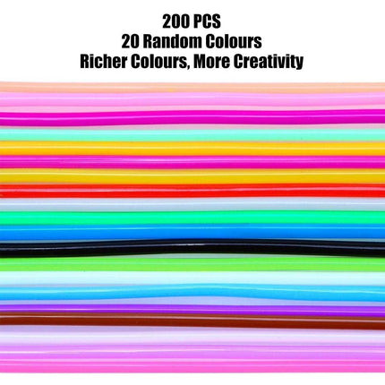 200pcs Colourful 1M PVC Braided Rope DIY Craft Cord for Bracelet Making Supplies