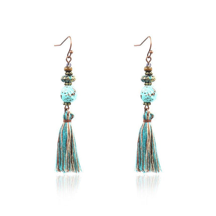 Vintage Tassel Earrings for Women Long Ethnic Style Dangle Fashion Jewellery
