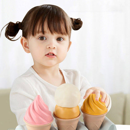 Kids DIY Ice Cream Model Toys Simulation Cake Food Play Set Educational Toy