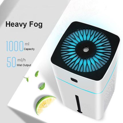 1L Ultrasonic Air Humidifier Mist Aroma Diffuser Oil Purifier LED Light USB OZ Aimall