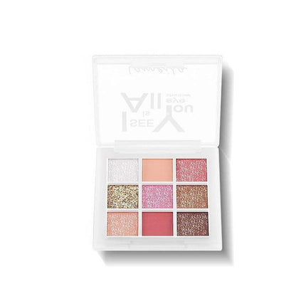 Nine Colour Eyeshadow Palette Tray Makeup Compact Travel Size Cosmetic