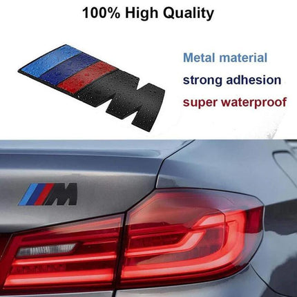 REPLACEMENT M SPORT LOGO BADGE STICKER TRUNK FITS BMW M, 3, 5, X Series - Aimall