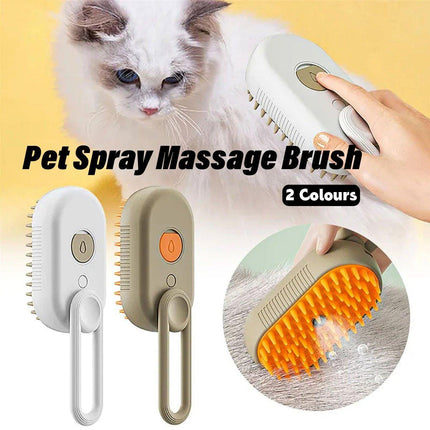 Mango Pet Massage Comb Spray Brush for Dogs Cats Grooming Shedding Detangler