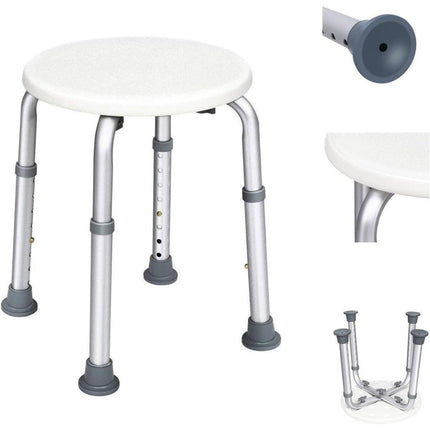 Non Slip Bath Chair Elderly Bathroom Stool Toilet Seat Secure Shower Bench