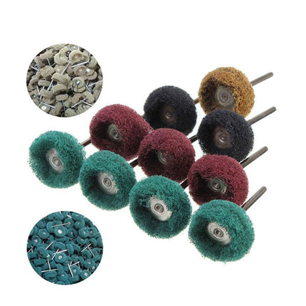 50pcs Mini Nylon Brush Set Grinding Head Polishing Machine Accessories Tools