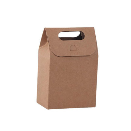 100PCS Christmas Gift Packing Paper Bag Candy Cookie Treat Box Kraft Party Bag - Aimall