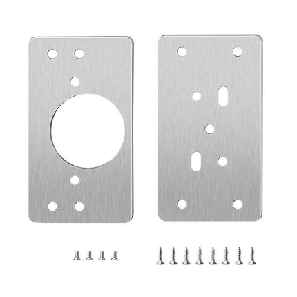 1/3/6 SETS Hinge Repair Plate Rust-Resistant Steel Furniture Cupboard Mount Tool - Aimall