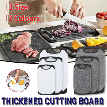 3pcs Wheat Straw Plastic Cutting Board Set Chopping Board Kitchen