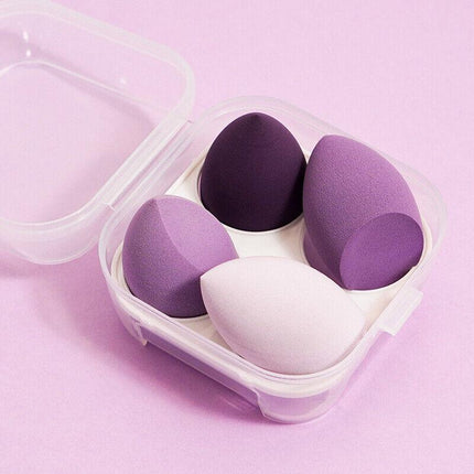 4PCS Value Makeup Foundation Blender Sponge Blending Puff Cosmetic Beauty Eggs - Aimall