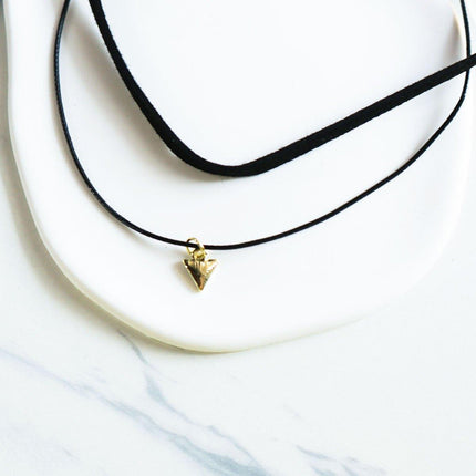 Trendy Double Triangle Pendant Necklace Fashion Jewelry Gift for Women and Men