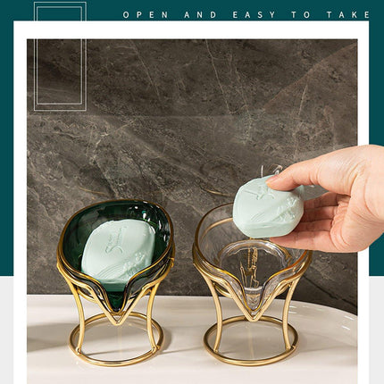 Soap Box Punch-free Bathroom Soap Tray Drain Storage Rack Household Soap Holder