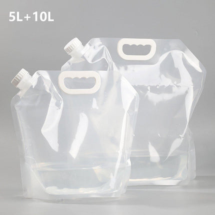 4pcs Folding Water Storage Bag Portable Bucket for Camping Hiking Outdoor Sports