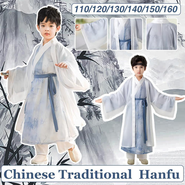 Autumn Children's Hanfu Ancient Style Boy's Clothing Chinese Style Tang Style - Aimall