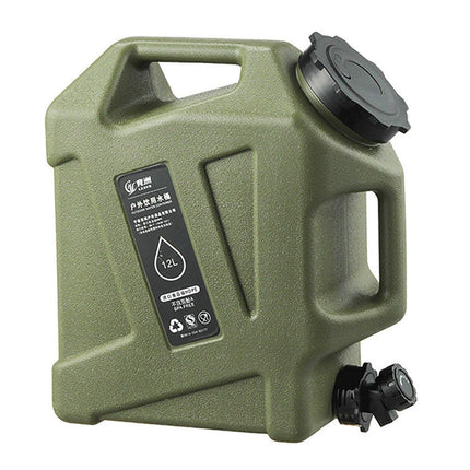 12L Portable Outdoor Camping Water Storage Bucket Tank for Pure Drinking Water