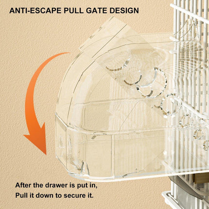 Parrot Bathing Cage Accessories Large Multi Purpose Bird Bathtub Sleeping Nest