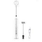 USB Rechargeable Electric Egg Beater Milk Coffee Frother Drink Foamer Mixer Tool - Aimall