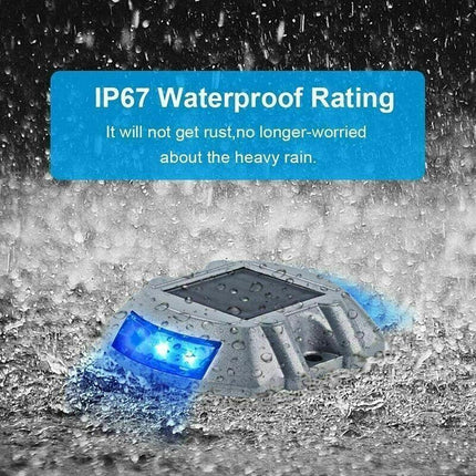 Waterproof Solar LED Powered Road Step Light Dock Light for Outdoor Driveway Dec - Aimall