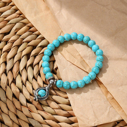 Turquoise Bracelet Adjustable Natural Stone Friendship Bracelets Gift