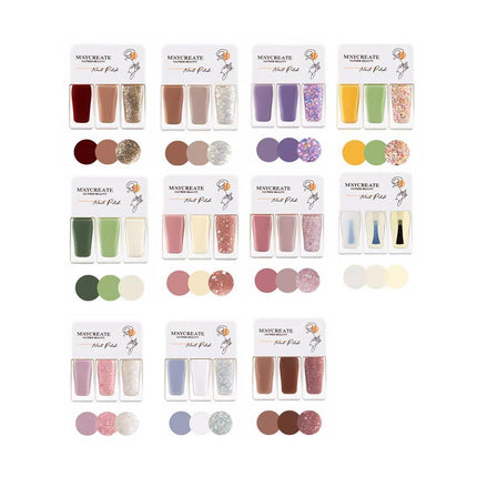 Fashion 11 Styles 3 in 1 One Step Gel Nail Polish Quick Drying Gel Varnish 12ml - Aimall