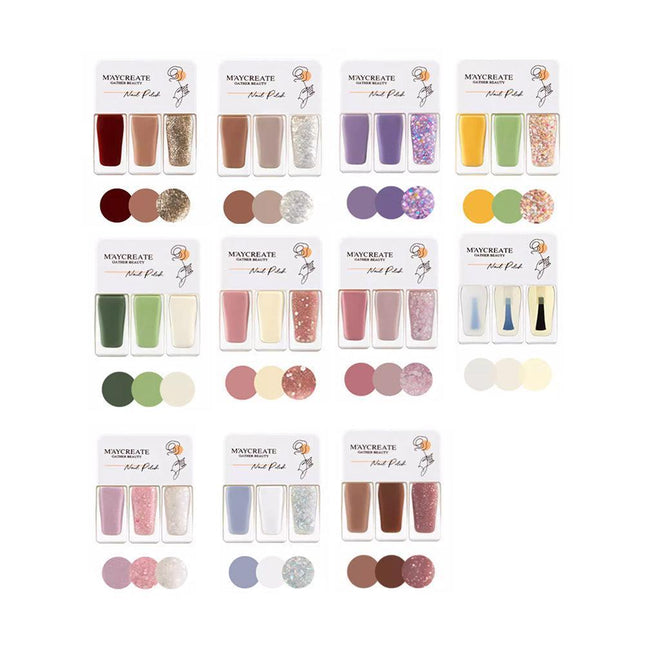 Fashion 11 Styles 3 in 1 One Step Gel Nail Polish Quick Drying Gel Varnish 12ml - Aimall