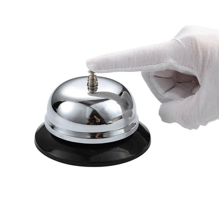 2X Service Call Bell Silver Kitchen Hotel Counter Reception Restaurant Desk Ring