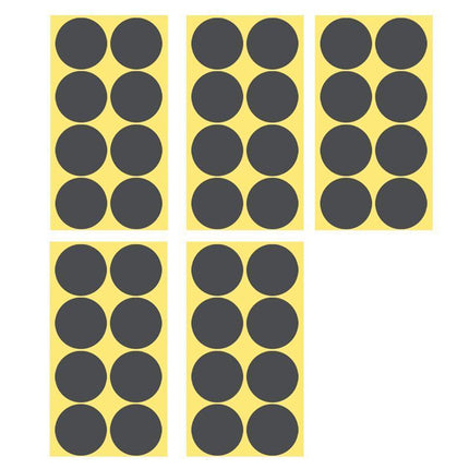 8/13/25/50mm Colour Sticker Dots Adhesive Round Labels Circular Scrapbooking Grey - Aimall