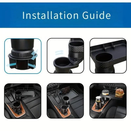 Car Tray Cup Holder Rotatable Drink Holder Mobile Phone Holder Car Organization