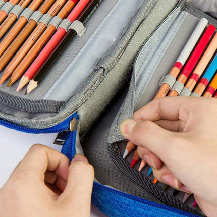 Large Capacity Waterproof Pen Pouch Pencil Case Student Stationery Storage Bag