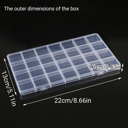 5Pcs Clear Plastic Storage Box Jewellery DIY Organiser for Small Parts Crafts