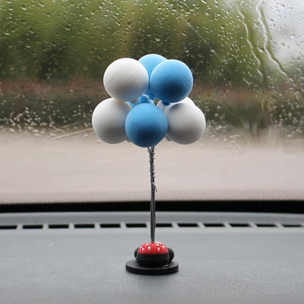 Bobblehead Shaking Head Toys Car Ornaments Car Dashboard Decor Nodding Balloon - Aimall