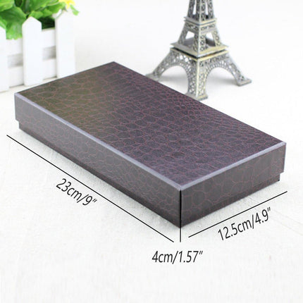 10PCS Luxury Gift Box Set Belt Handbag Wallet Packaging Faux Leather Hard Case