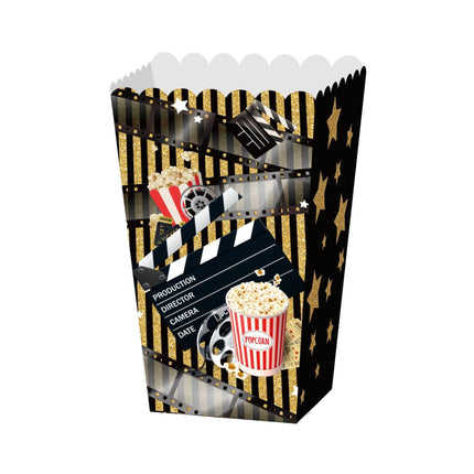 24 PCS Movie Night Snack Trays Popcorn Food Drink Holder Cinema Party Supplies