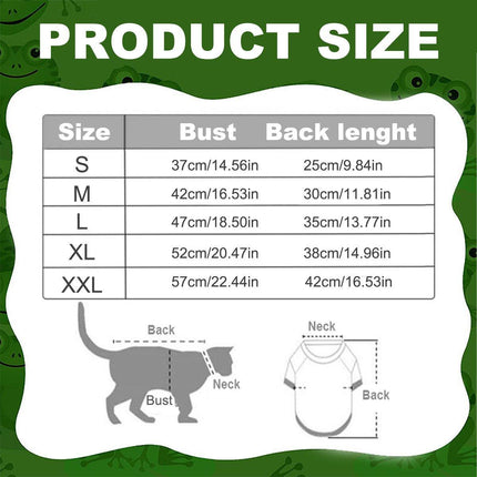 Warm Hooded Cartoon Frog Pet Clothes for Dogs and Cats Autumn Winter Vest