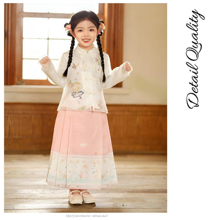 Spring Autumn Hanfu for Girls Ancient Style Tang Dress High-End Fairy