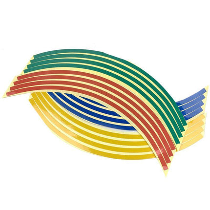 18" Reflective Rim Tape Wheel Stripe Decal Trim Sticker For Car Motorcycle