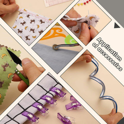 17pcs Sewing Ruler Set Garment Curve Ruler Pattern Making Drawing Tool Kit