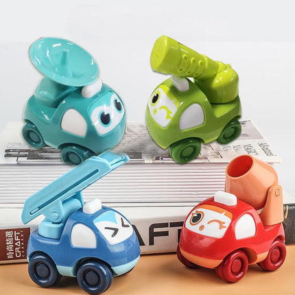 Inertia Train Toy Small Train Crash Resistant Cartoon Car Gifts for Children - Aimall