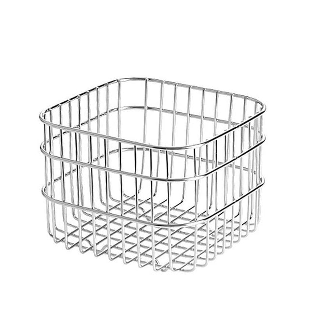 Stainless Steel Household Storage Basket Square Organizer for Kitchen and Home