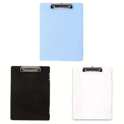 4pcs A4 File Folder Writing Pad Paper Clips Data Storage Organizer for Office